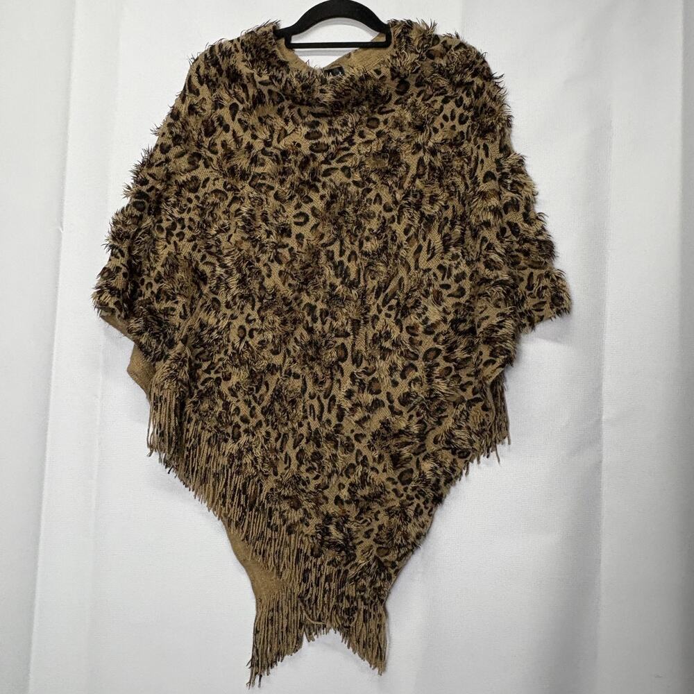 Pretty Angel Leopard Print Poncho